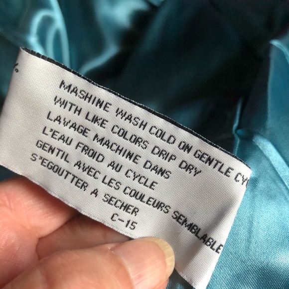Tulle teal lightweight peacoat junior size Small - Picture 7 of 7